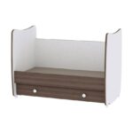 Մահճակալ "DREAM 60/120" WHITE/LIGHT OAK - Image 3