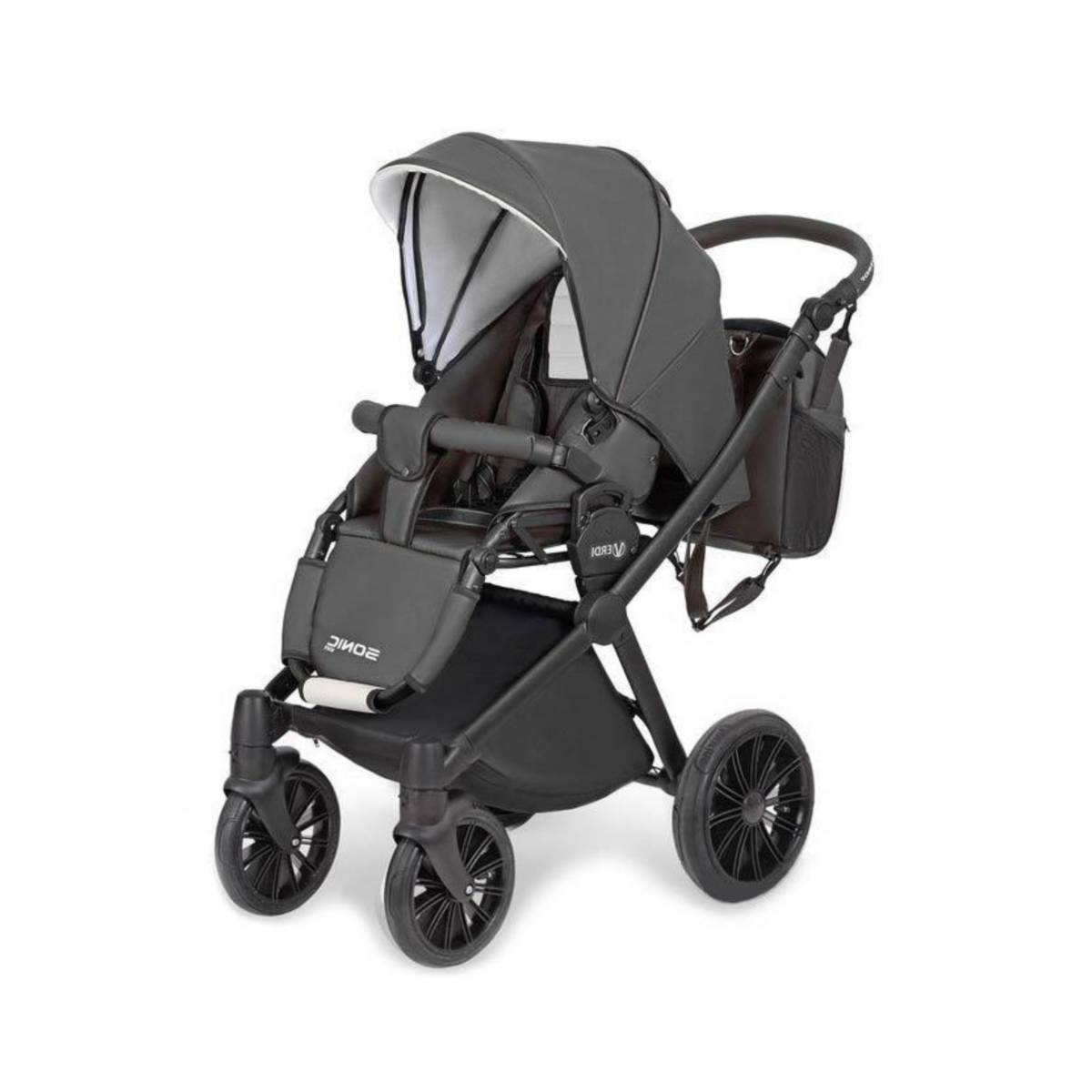 Մանկասայլակ Verdi Sonic Soft 05 3in1 dark grey - Image 3