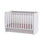 Մահճակալ "DREAM 60/120" WHITE/LIGHT OAK