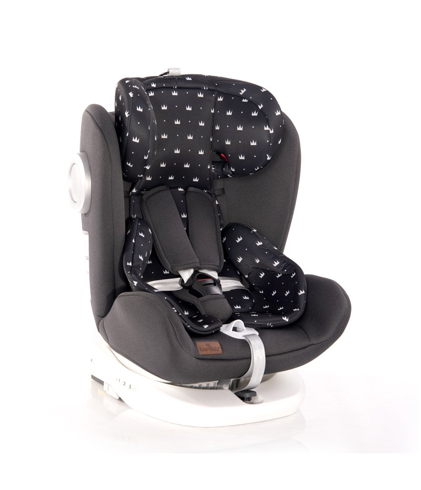 Մեքենայի նստատեղ "LUSSO SPS ISOFIX" BLACK CROWNS - BEBE.AM