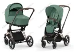 Մանկասայլակ Cybex Priam IV Rosegold 2в1 Leaf Green