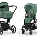 Մանկասայլակ Cybex Priam IV Rosegold 2в1 Leaf Green