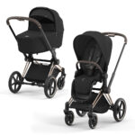 Մանկասայլակ Cybex Priam IV Rosegold 2в1Sepia Black
