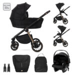 BABY STROLLER BIANCA BLACK 3in1 UP TO 22KGS