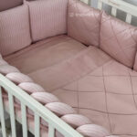 Ingvart Անկողնային սեթ 7pc dusty rose honeycomb 120x70