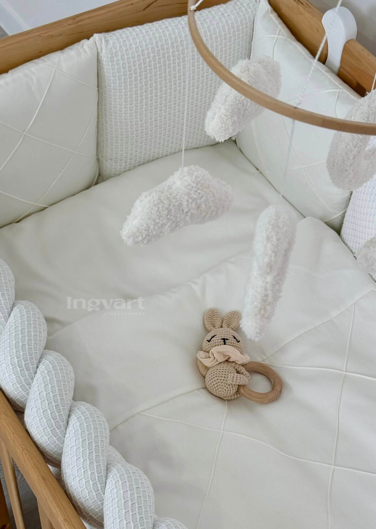 Ingvart Անկողնային սեթ 7pc Milky 120x70 - Image 2