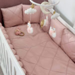 Ingvart Անկողնային սեթ 7pc Dusty rose 120x70