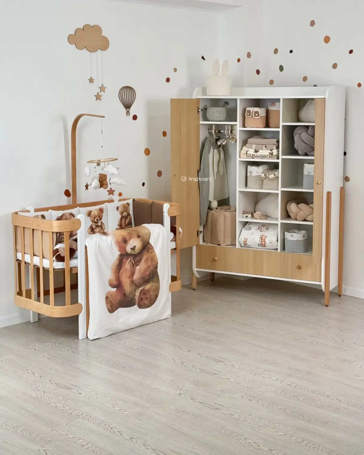 Ingvart Անկողնային սեթ 7pc Bears 134x70 - Image 3