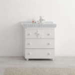 Կոմոդ-լոգնոց-հարթակ Azzurra FUNKY WHITE bear