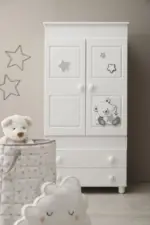 Պահարան Azzurra NOA WHITE DIDO WHITE-GREY - Image 2