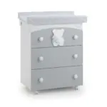 Կոմոդ-լոգնոց-հարթակ Azzurra FUNKY GREY white bear
