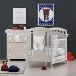 Մահճակալ Azzurra FUNKY HAVANA (white bear decoration)