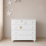 Կոմոդ Azzurra NOA 4 դարակ white-havna decor. DIDO