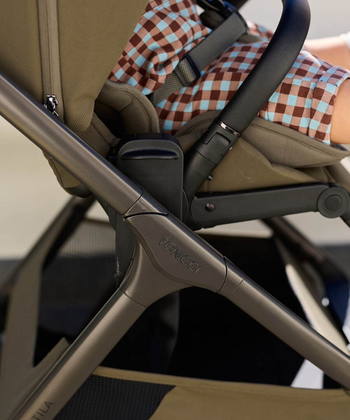 Մանկասայլակ Venicci Tila 2in1 OLIVE - Image 9