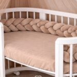 Ingvart կողային հյուսեր velour dark beige 220սմ