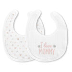 Գոգնոց BIB NATURAL 2pc VELCRO girl