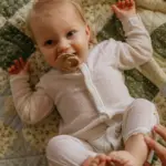 FRIGG Daisy -  Silicone Pacifier- Sand- Size 1 - Image 2