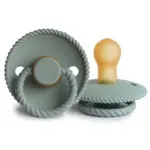 FRIGG Rope - Round Latex Pacifier - Sage - Size 1