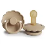 FRIGG Daisy - Round Latex Pacifier - Croissant - Size 2