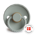 FRIGG Rope - Round Latex Pacifier - Sage - Size 1 - Image 4