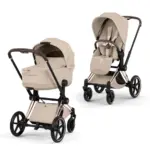 Մանկասայլակ 2in1 Cybex Priam V Style rosegold Cozy Beige