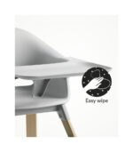 Կերակրման աթոռի կցամաս, պլաստիկ Stokke® Clikk™ Tray Cloud Grey - Image 3