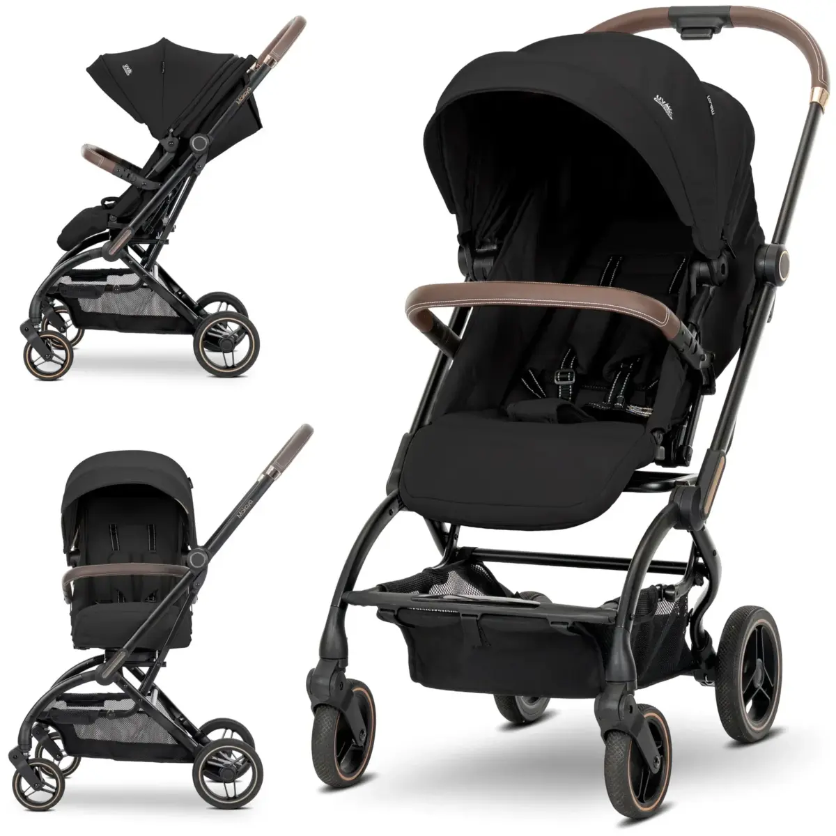 Զբոսասայլակ MAKAYA BLACK UP TO 22KGS ROTATION 360 - Image 2
