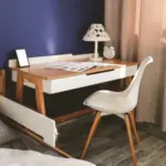 Стол письменный "Верес" Манхэттен бело-серый - Image 4