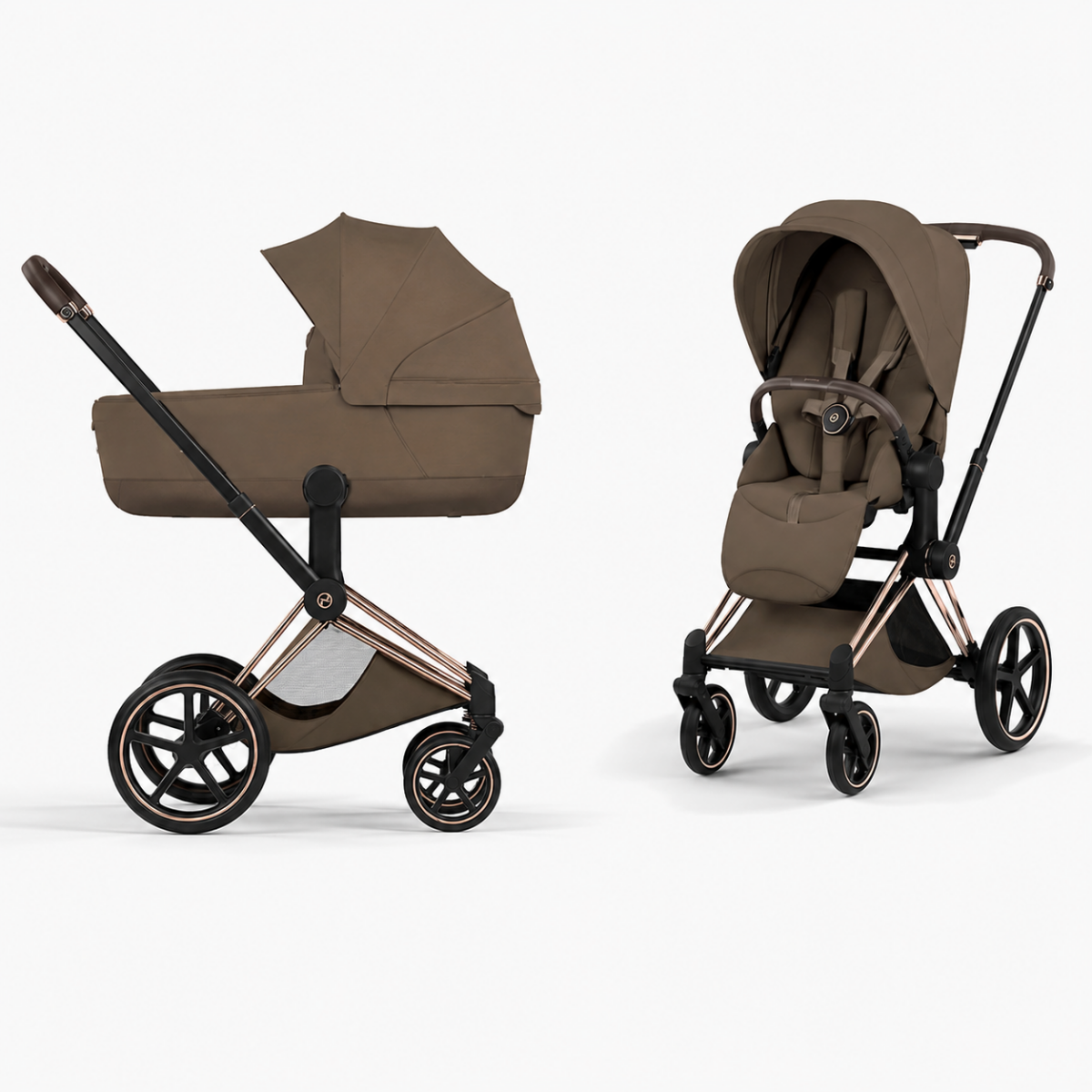 Մանկասայլակ 2in1 Cybex PriamV Style rosegold Coconut brown - Image 3
