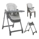 կերակրման աթոռակ  3in1CHEF GREY LEATHER